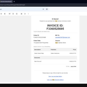 Epic Games Hesabım Çalındı Geri Alamıyorum