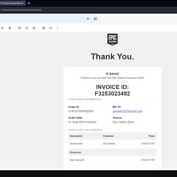 Epic Games Hesabım Çalındı Geri Alamıyorum