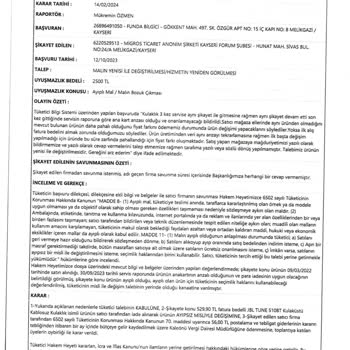 Migros Tüketici Hakem Heyeti Kararına Uymuyor İstediğinizi Yapın Diyor