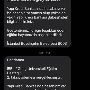 İBB Genç Üniversiteli Bursu 2. Taksit Yatmıyor