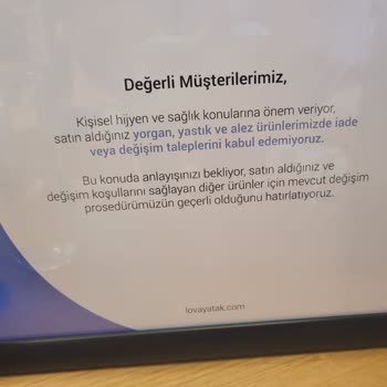 Lova Yatak Doğtaş Tarafından Paketi Bile Açılmayan Ürün İadesinin Yapılmaması