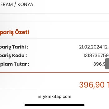 YKMkitap Siparişim Yok Gelmedi