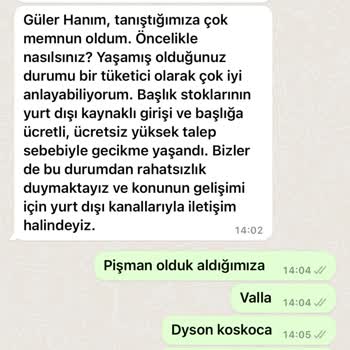 Dyson Süpürge Pişmanlıktır Hala Parça Bekliyoruz 6 Aydır