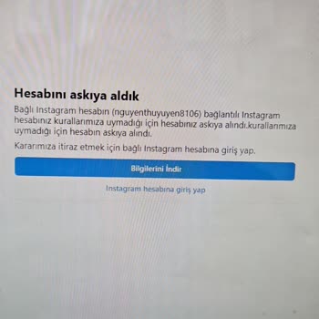 Facebook Hesabım Askıya Alındı.