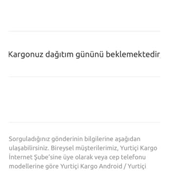 Yurtiçi Kargo Kargom Dağıtımda Ama Elime 2 Gündür Ulaşmıyor