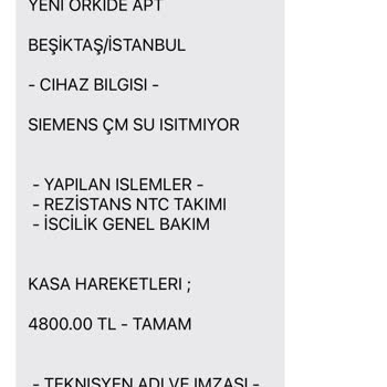 Siemens Ev Aletleri 0537 399 1099 Ve 0850 242 2808 Numaralarına Sahip Sözde Bosch Servisi