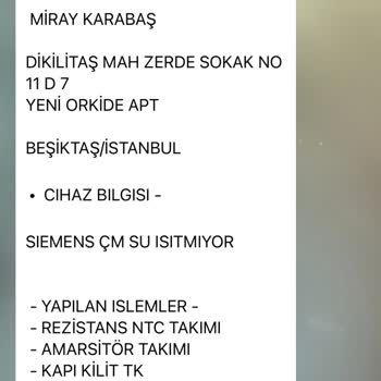 Siemens Ev Aletleri 0537 399 1099 Ve 0850 242 2808 Numaralarına Sahip Sözde Bosch Servisi