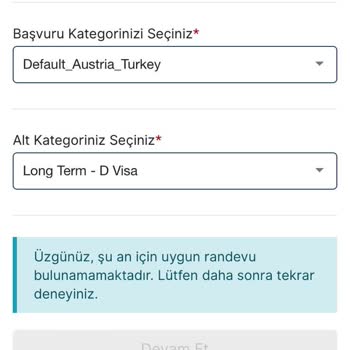 VFS Global Avusturya Aile Birleşim Randevusu Almak İstiyorum