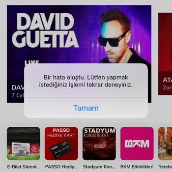 Passolig Passo Uygulaması Hata Lütfen Yardım