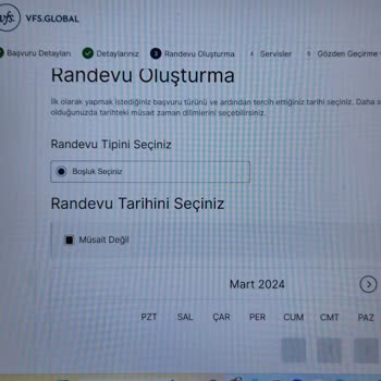 VFS Global VFS Web Sitesi Hataları