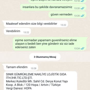 Sınır Gümrükleme Şikayetim Var Şirket