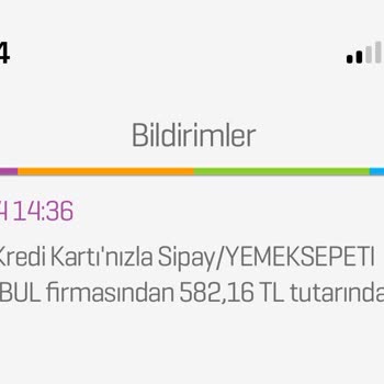Yemeksepeti Benim Hesabımdan Bilgim Dışında İşlem Yapılmıştır