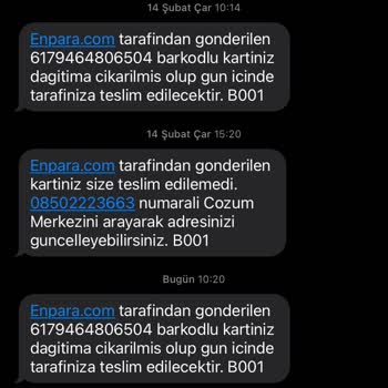 Enpara Kart Teslimatı Ve PTT Kargo Sorunu