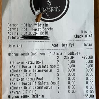 Bowl & More Online Sipariş Sorunu