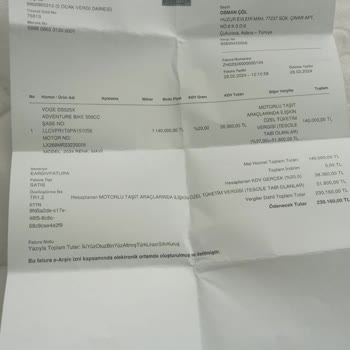 Adana Bayii, Voge 525 Dsx, Voge Türkiye