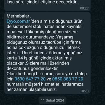 Eyyo Butik Tarafından Mağdur Edildim.