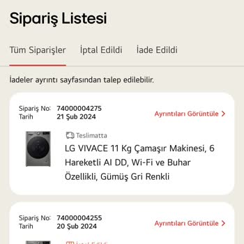 LG Satılan Ürünü İade Almıyor