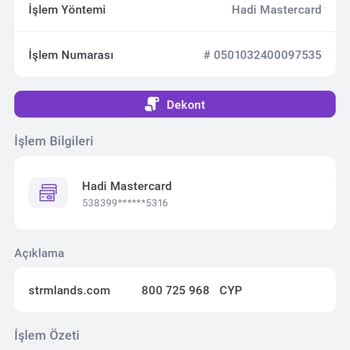 Strmlands Hesabımdan 580 TL Çekildi Paramı İstiyorum