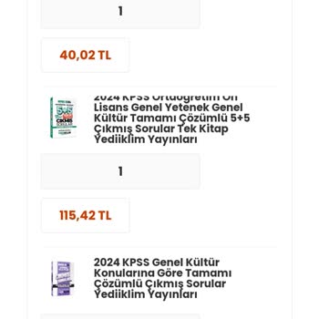 YKMkitap Sipariş Hazırlanıyor Gözüküyor