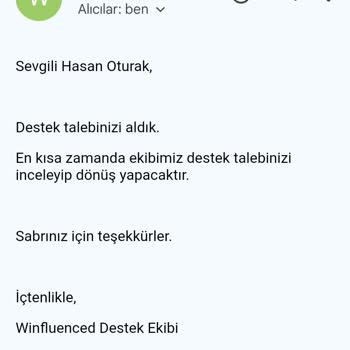 Winfluenced Vodafone Kampanya Ödemesinde Yaşanan Sorunlar