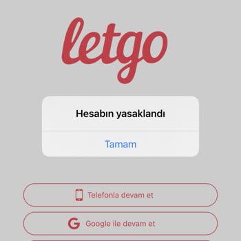 Letgo Hesap Askıya Alınma.