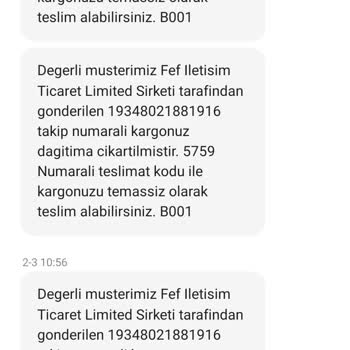 Sürat Kargo Bir Türlü Teslim Edilmeyen Kargo