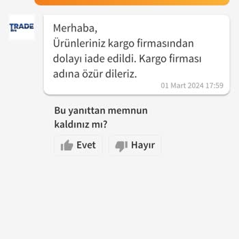 Trendyol Express Satıcıya İade Edildiği Halde Yolda Görünen Siparişimin Belirsiz Durumu