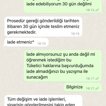 Zara Online Alışveriş İade Sorunu