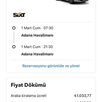 Rentalcars Ve Sixt Şirketleri Paramı Alıp Araç Teslimi Yapmadı