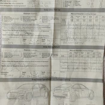 Novacar Haksız Yere Ceza Ve Temizlik Ücreti!