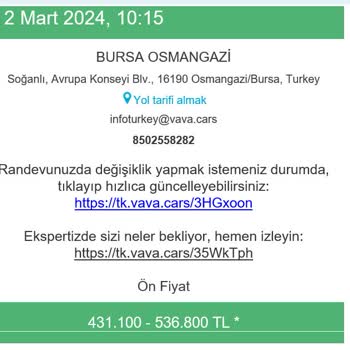 Vavacars'ın Randevu Verip Fiyat Vermemesi!