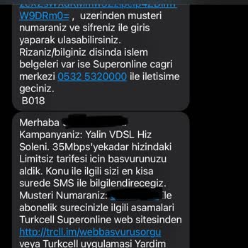Superonline Bilgi Dışında İnternet Paket Değişikliği