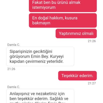 Adile Sultan Ev Yemekleri Bahçelievler Şubesinin İade Politikası Ve Sipariş Gecikmesi