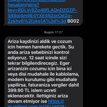 Millenicom İnternet Problemi Bağlantı Sorunları