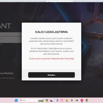 Valorant Hesabım Boş Yere Ban Yedi
