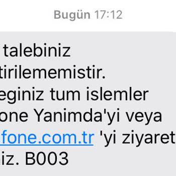 Vodafone Ek Paket Alamıyorum