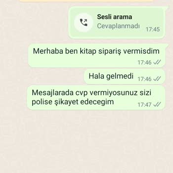 HalkKitabevi Kargom Ve Mesajım Yok