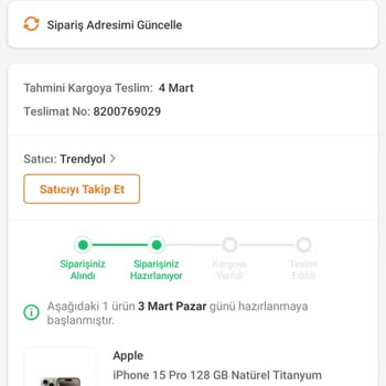 Trendyol İphone Zam Gelecek Diye Gönderim Yapmaması