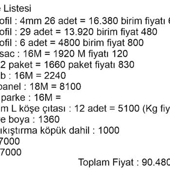Oğuz Pen (Düzce) Veranda Ve Cam İşini Yapan Firma Parasını Aldığı İşi Yapmıyor