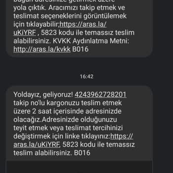 Aras Kargo Hatalı Adres Diyerek Kargomu Teslim Etmedi