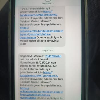 Türk Telekom Ay Boyunca Hem Hizmet Vermedi Hem Tam Fatura Gönderdi
