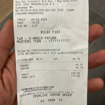 A101 Para Üzeri Vermiyormuş