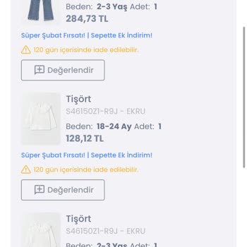 LCW Eksik Ürün Gönderdi