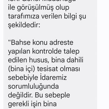 İSKİ Basınçsız Su Problemi