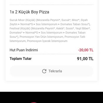 Pizza Hut Denizli Online Sipariş Gönderilmiyor.
