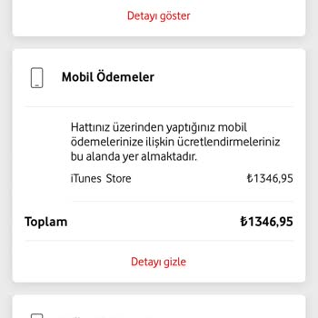 Vodafone İtunes Üzerinden Haksız Yere Yansıyan Ödeme!