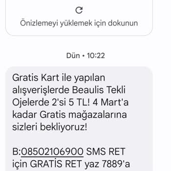 Gratis Hatalı Kampanya Mesajı Göndermesi