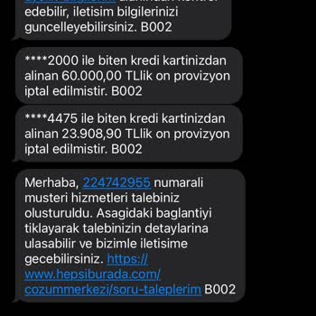 Hepsiburada Sipariş İptal Edildi (Karttan Ödeme Çekilmesine Rağmen)