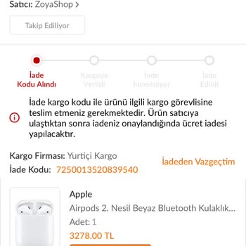 Trendyol Garanti Belgesiz Ürün - Hatalı Ürün - Şüpheli Satıcı