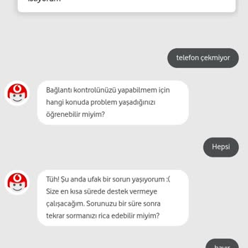Çekmeyen İnternet Vodafone Demişler